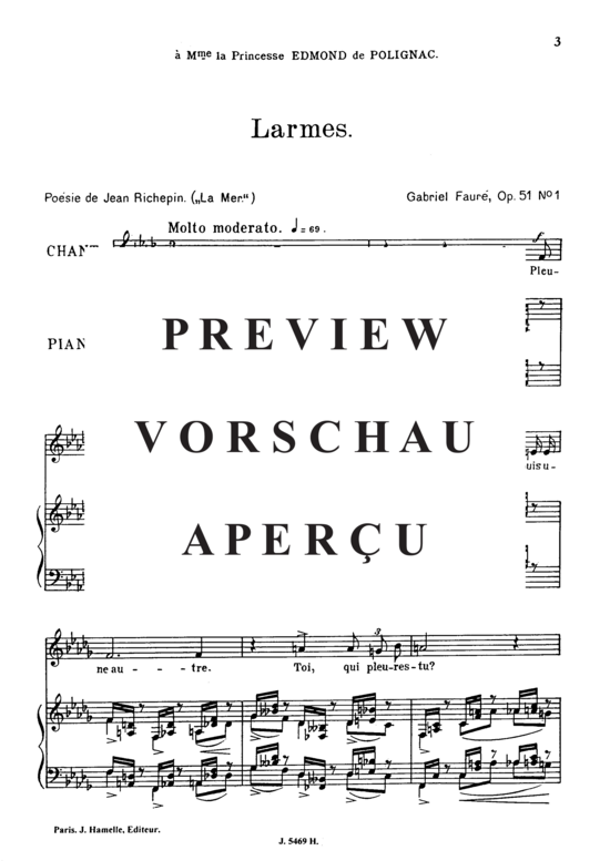 Product gallery: Page 2 of 6 Larmes Op.51 No.1, , Medium Voice and Piano