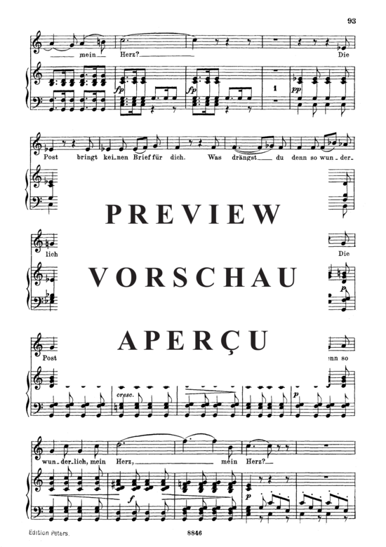 Product gallery: Page 3 of 5 Die Post D.911-13 (Winterreise), , Medium Voice and Piano