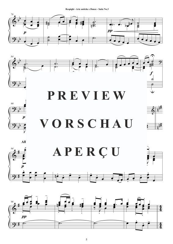 Produktgalerie: Seite 6 von 11 Suite No. 3 - Antiche Arie e Danze, , Klavier Solo