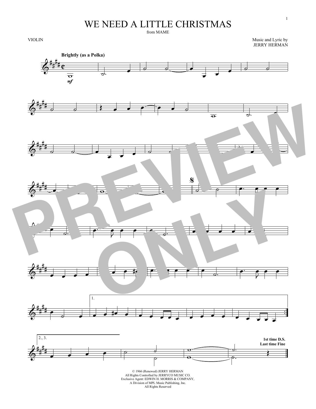 Product gallery: Page 1 of 1 We Need A Little Christmas, Jerry Herman