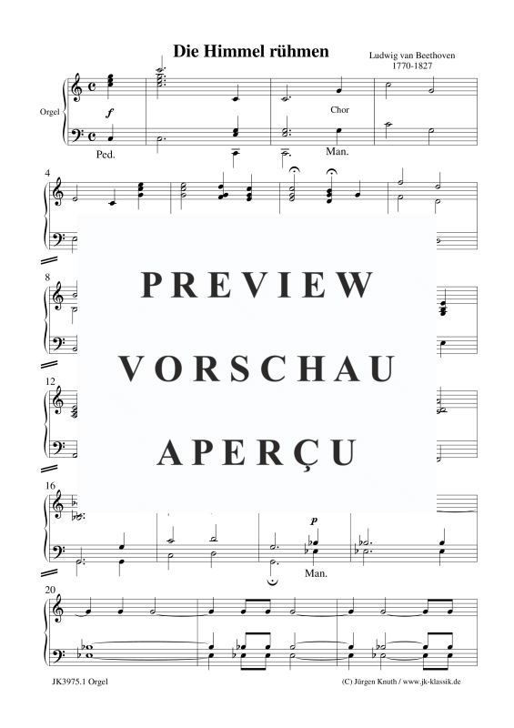 gallery: Die Himmel rühmen, , (Gemischter Chor und Orgel)