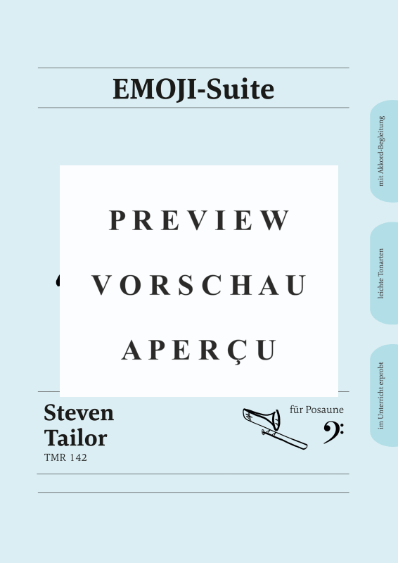 Product gallery: Page 2 of 11 Die Emoji-Suite - Smileys als Melodien für Tenorposaune, , Trombone Solo