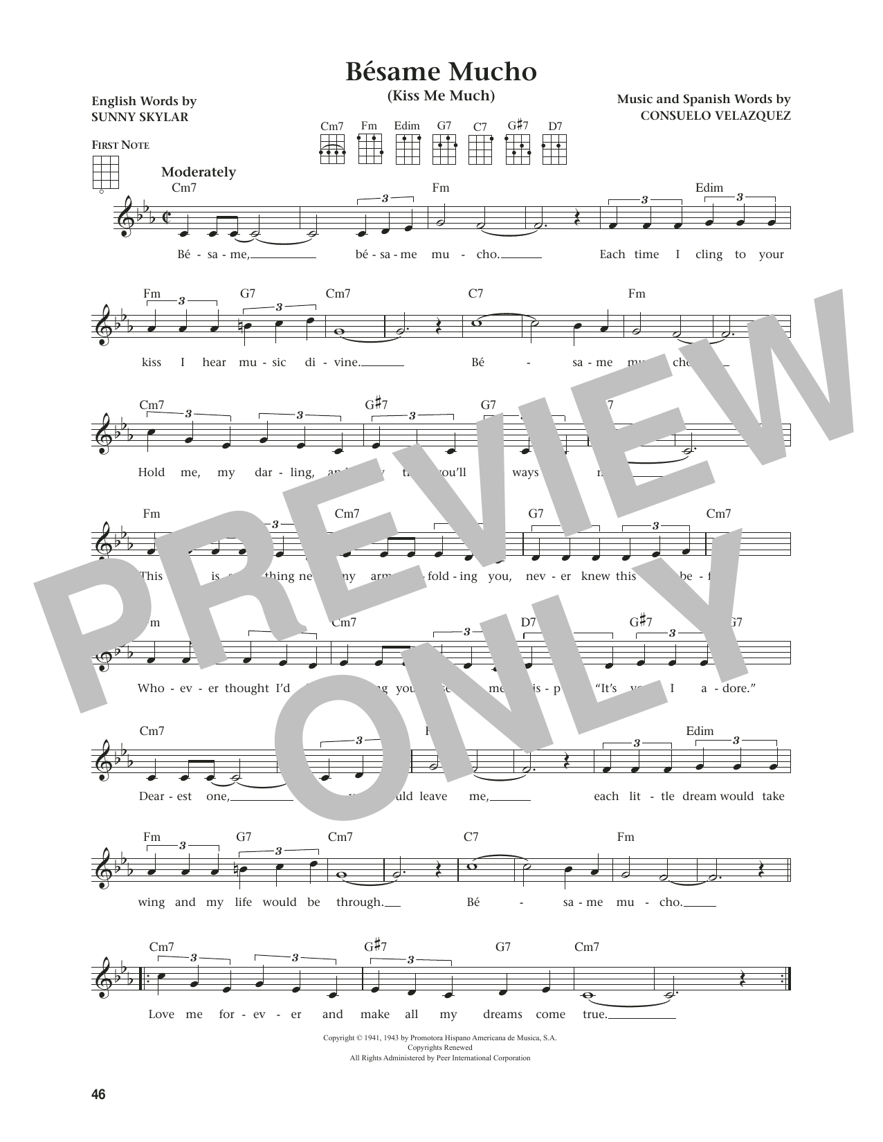 Product gallery: Page 1 of 1 Bésame Mucho (Kiss Me Much) (from The Daily Ukulele) (arr. Jim Beloff), The Coasters