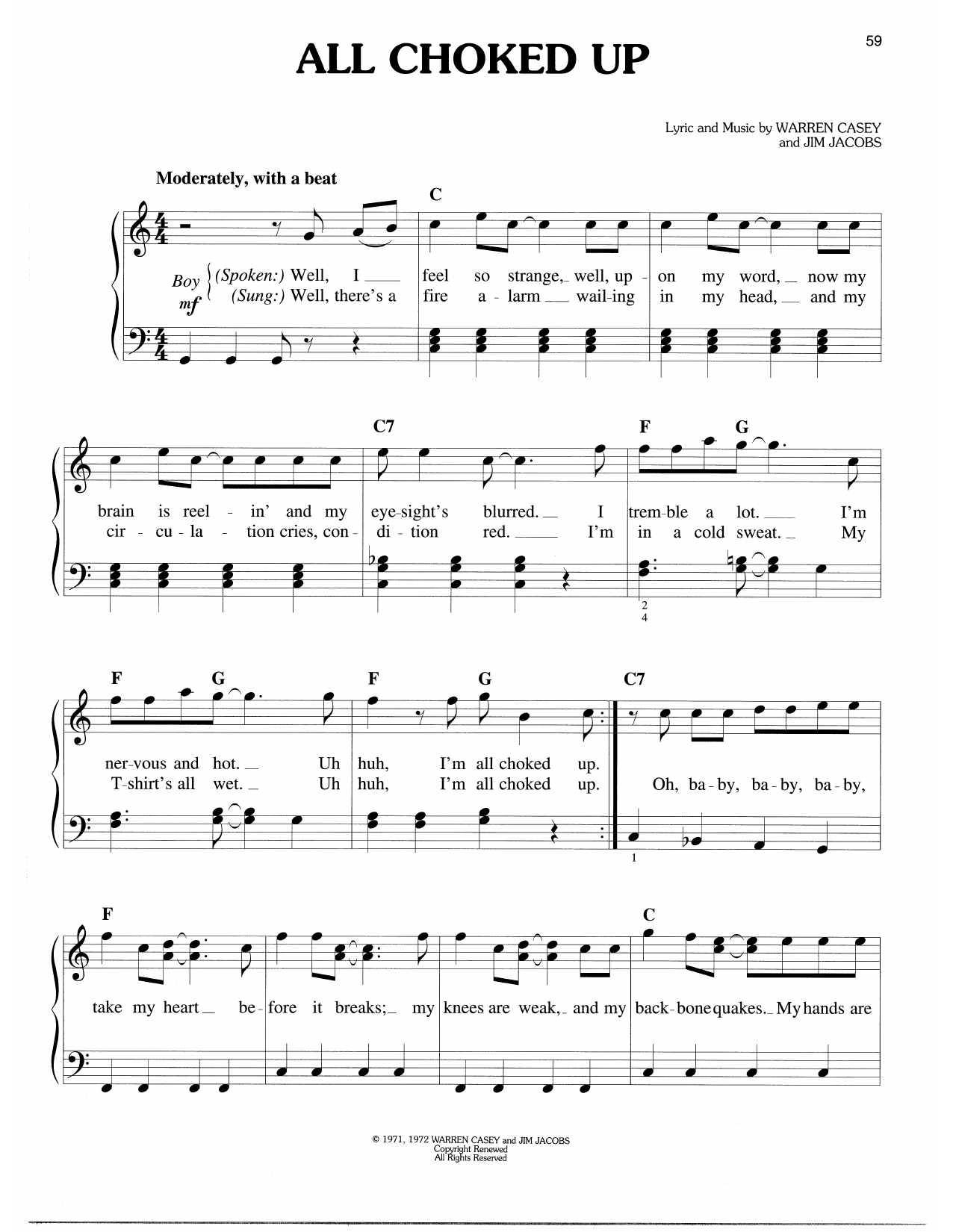 Produktbild zu: All Choked Up (from Grease)