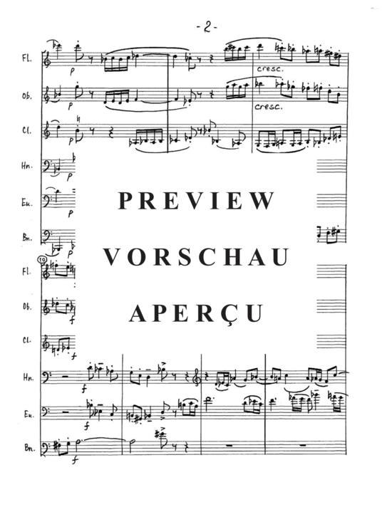 Produktgalerie: Seite 4 von 21 Sextet , , (Gemischtes Ensemble für Holzbläser Quintett + Euphonium Solo)