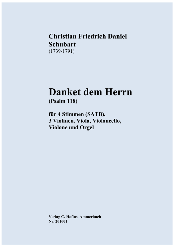 Produktbild zu: Danket dem Herrn (Psalm 118)