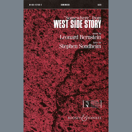 Produktbild zu: Somewhere (from West Side Story) (arr. William Stickles)