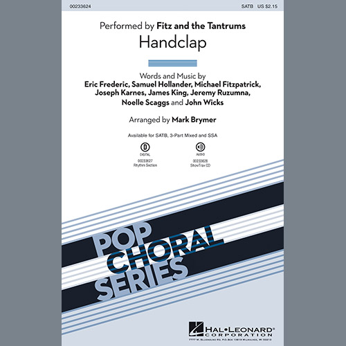 cover: HandClap (arr. Mark Brymer), Fitz And The Tantrums, Chor