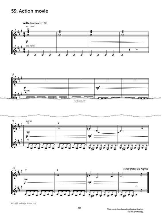 Produktgalerie: Seite 1 von 1 Action Movie, Mark Wilson, Violine