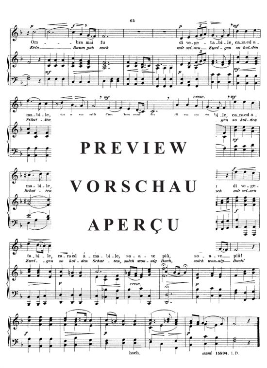 Product gallery: Page 3 of 3 Ombra mai fu, Sieber Ferdinand, High Voice and Piano