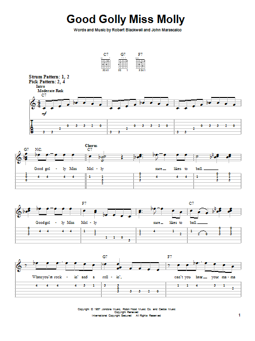 Produktgalerie: Seite 1 von 1 Good Golly Miss Molly, Little Richard, Gitarre