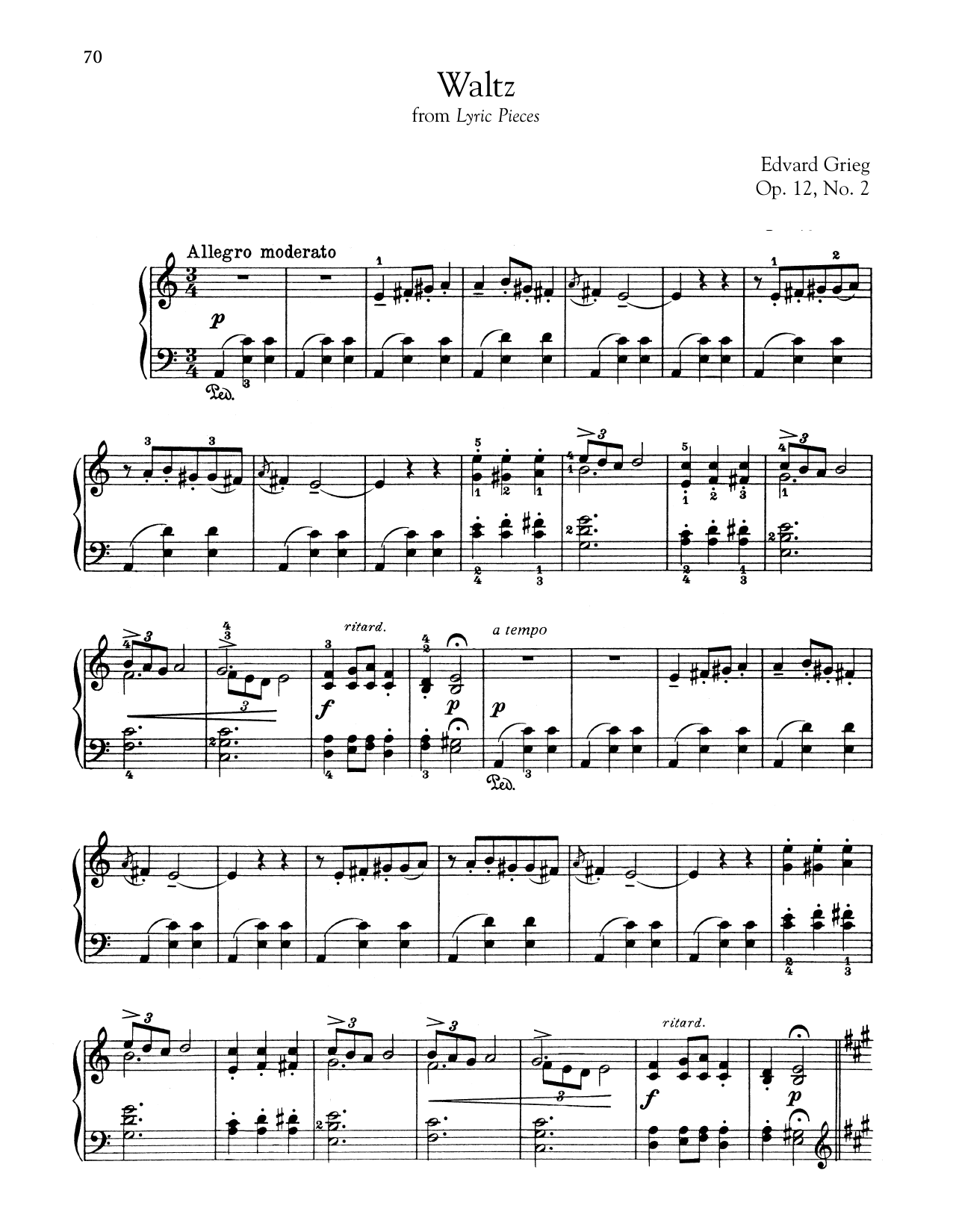 Product picture to: Waltz In A Minor, Op. 12, No. 2