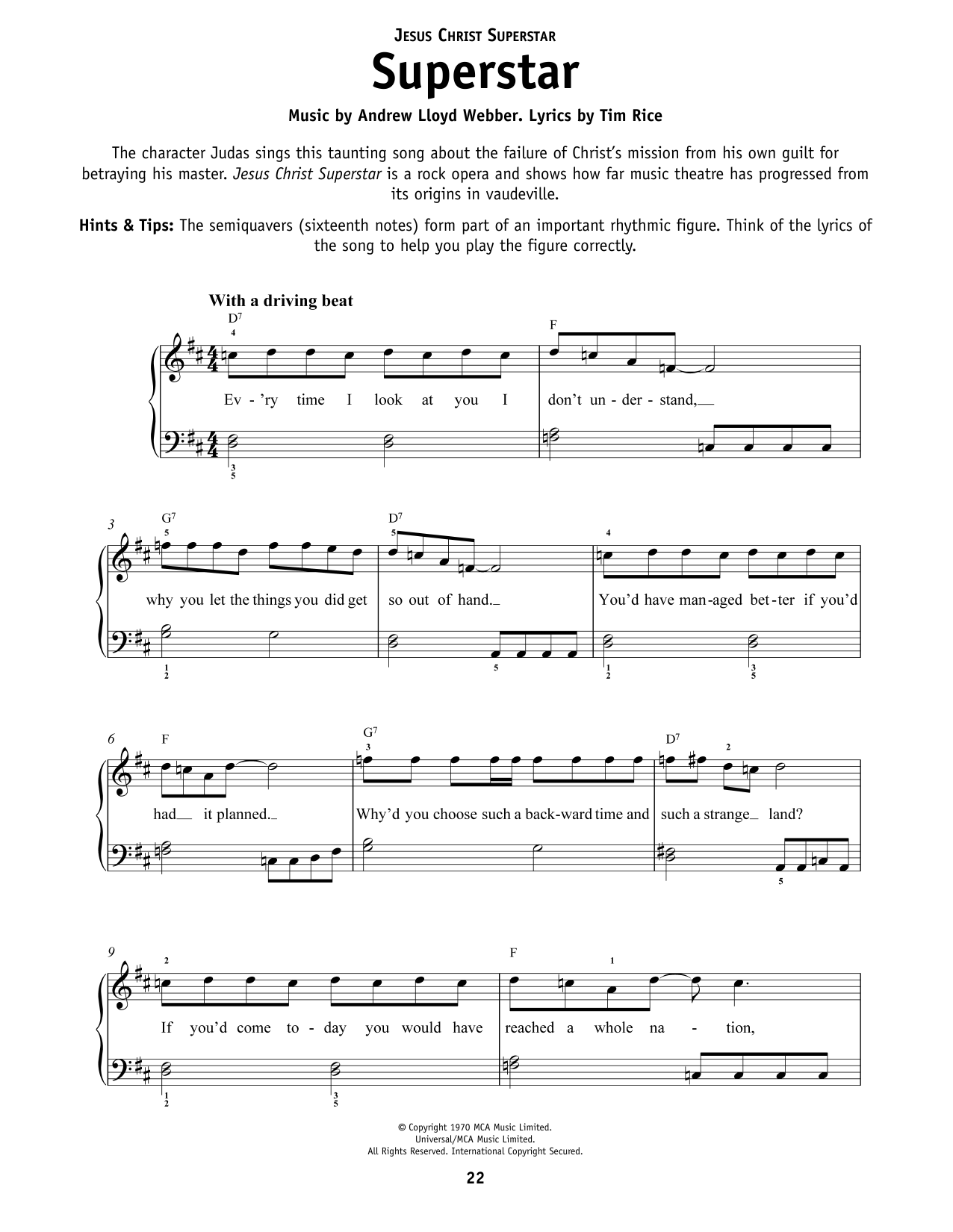 Produktbild zu: Superstar (from Jesus Christ Superstar)