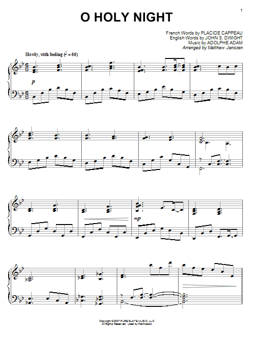 Product gallery: Page 1 of 1 O Holy Night, Adolphe Adam