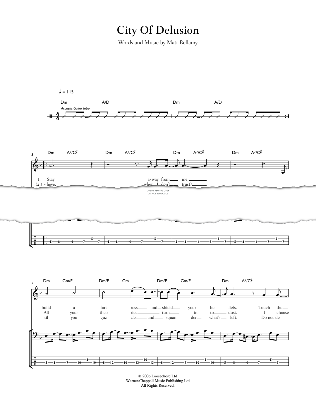 Produktgalerie: Seite 1 von 1 City Of Delusion, Muse, E-Bass, Gesang
