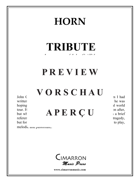 Produktgalerie: Seite 11 von 14 Tribute , , (Horn + Klavier)