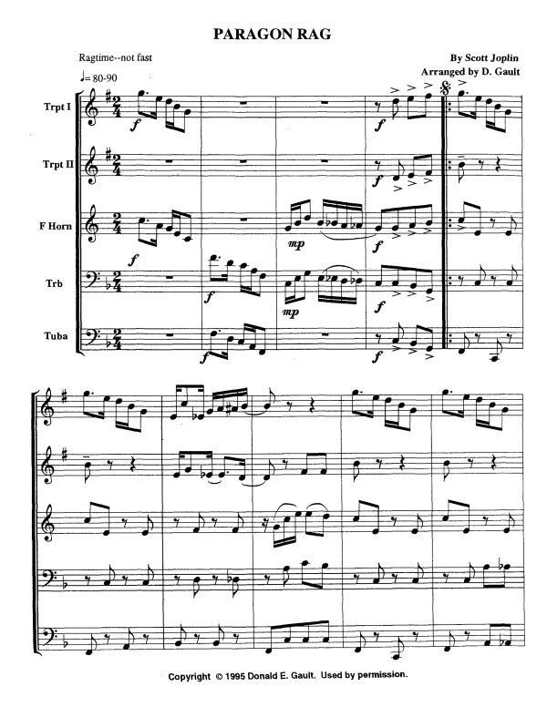 Produktbild zu: Paragon RagScott Joplin