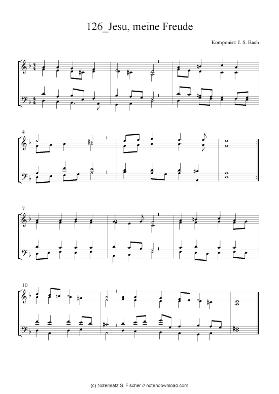 Produktbild zu: Jesu, meine Freude J. S. Bach