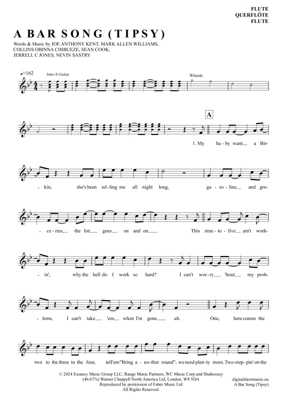 A Bar Song (Tipsy)