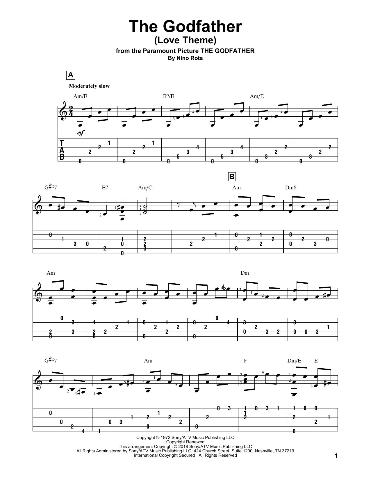 Produktbild zu: The Godfather (Love Theme)
