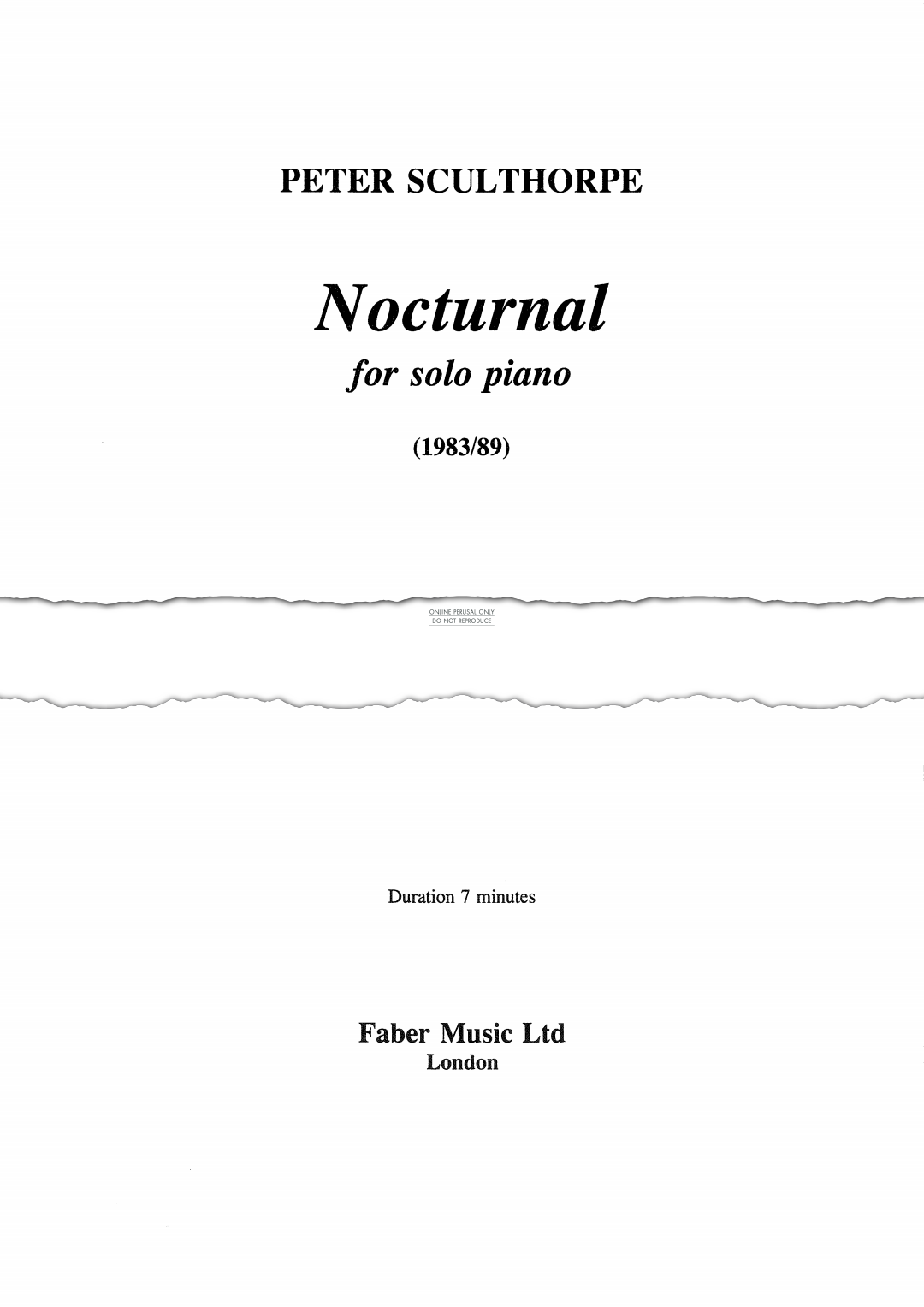 Produktbild zu: Nocturnal