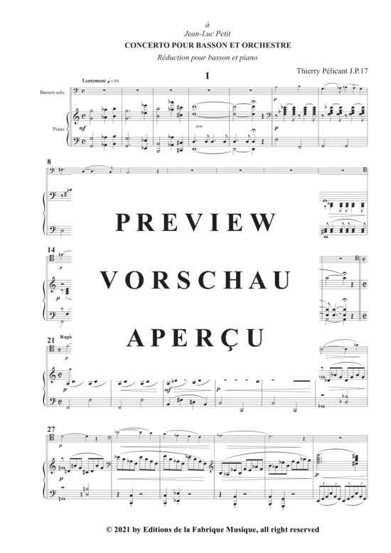 Product gallery: Page 4 of 26 Concerto for Bassoon and Orchestra , , (bassoon + piano)