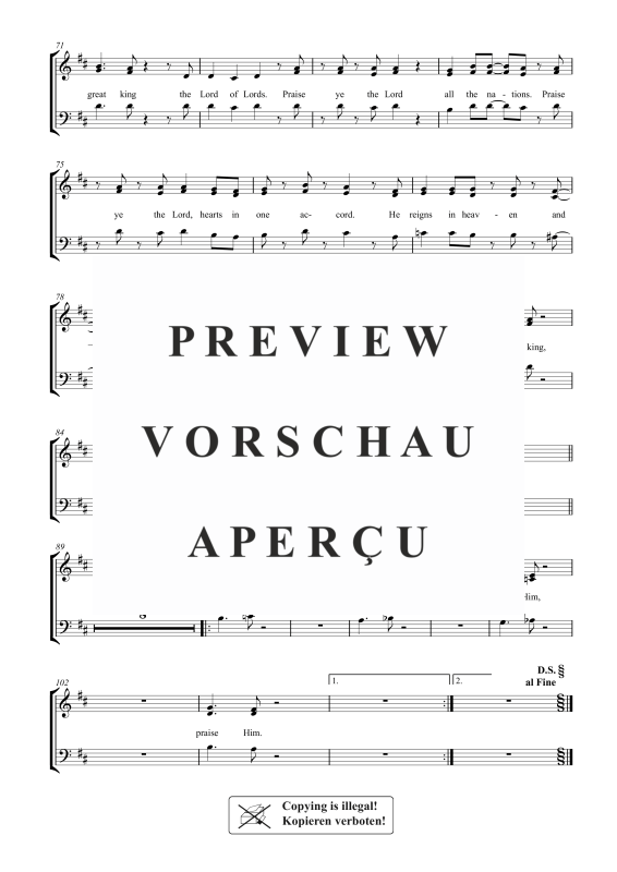 gallery: Great King, , Gemischter Chor SAB, Solo und Klavier