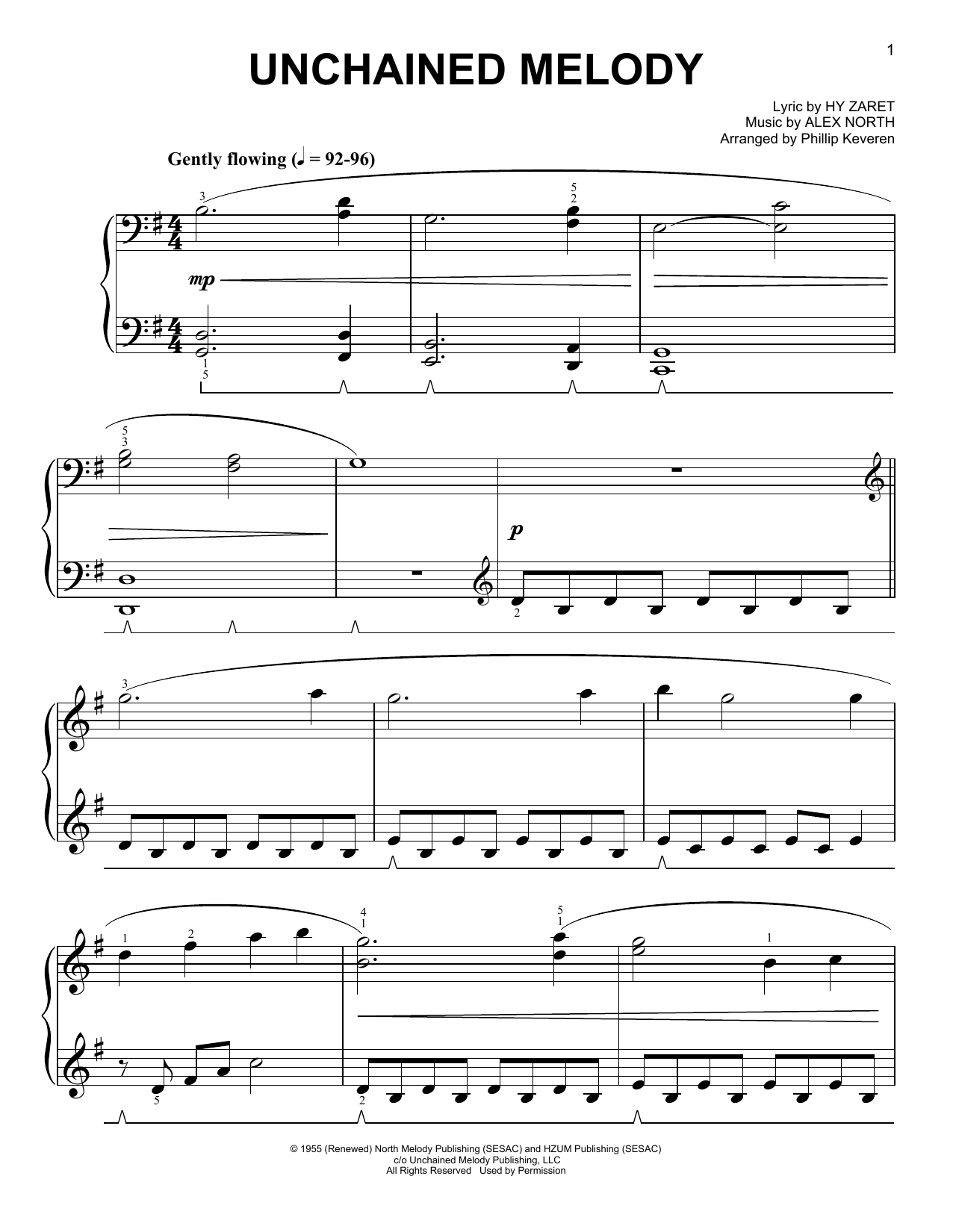 Produktgalerie: Seite 1 von 1 Unchained Melody [Classical version] (arr. Phillip Keveren), The Righteous Brothers, Klavier