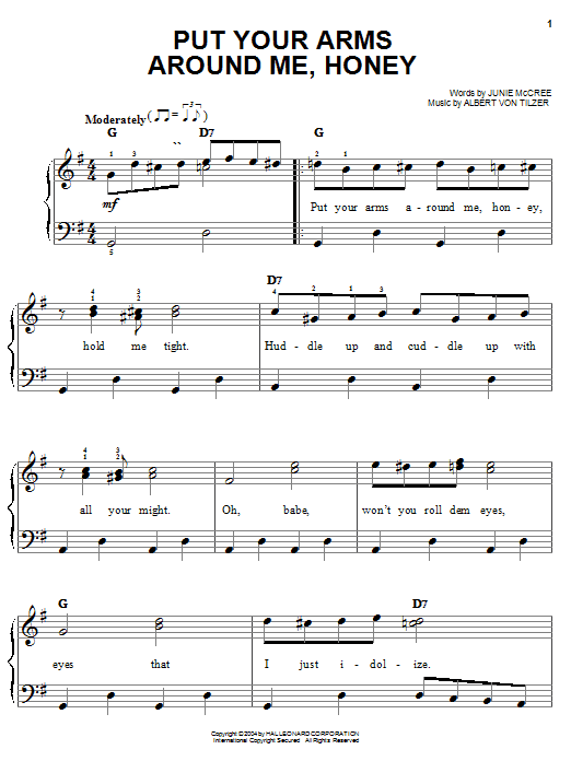 Produktbild zu: Put Your Arms Around Me, Honey