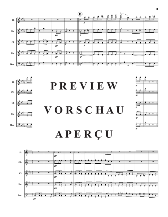 Produktgalerie: Seite 12 von 21 Papillons Op. 2 – 12 Sätze , , (Holzbläser-Quintett)