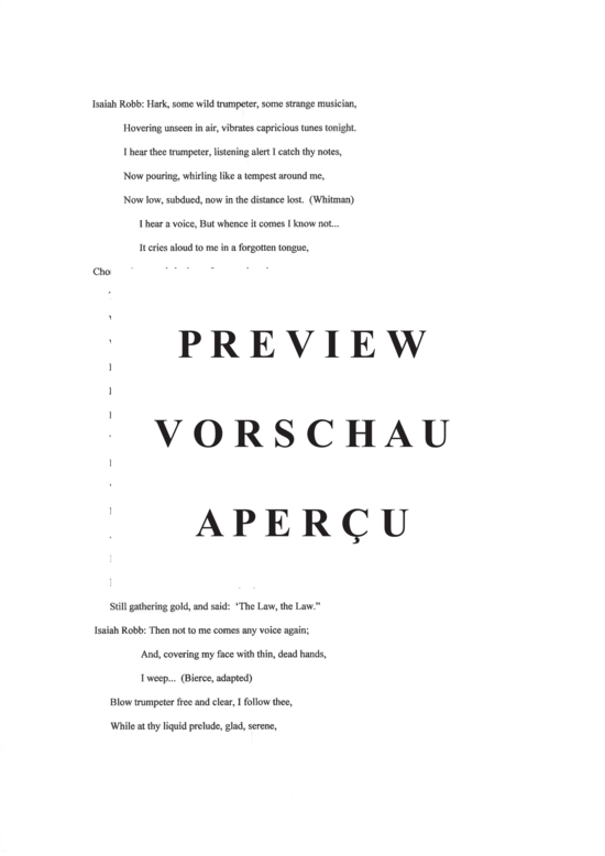 Product gallery: Page 10 of 21 The Death of Isiah Robb , , (mezzo soprano, baritone + male choir TBB + piano)
