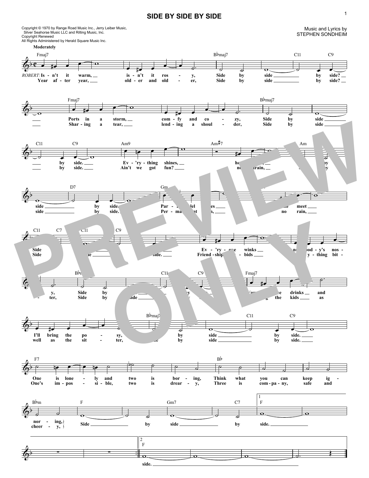 Produktbild zu: Side By Side By Side (from Company)