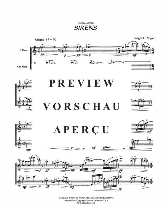 Product gallery: Page 16 of 21 Sirens , , (flute and alto flute/flute)