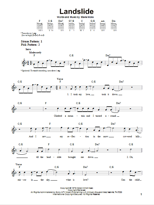 Product gallery: Page 1 of 1 Landslide, Fleetwood Mac