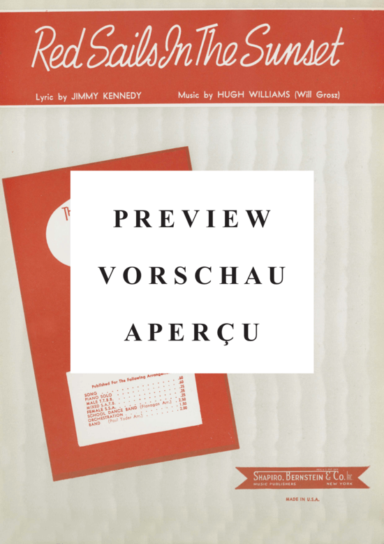 Produktgalerie: Seite 2 von 8 Red Sails In The Sunset , Lombardo, Guy, Klavier und Gesang