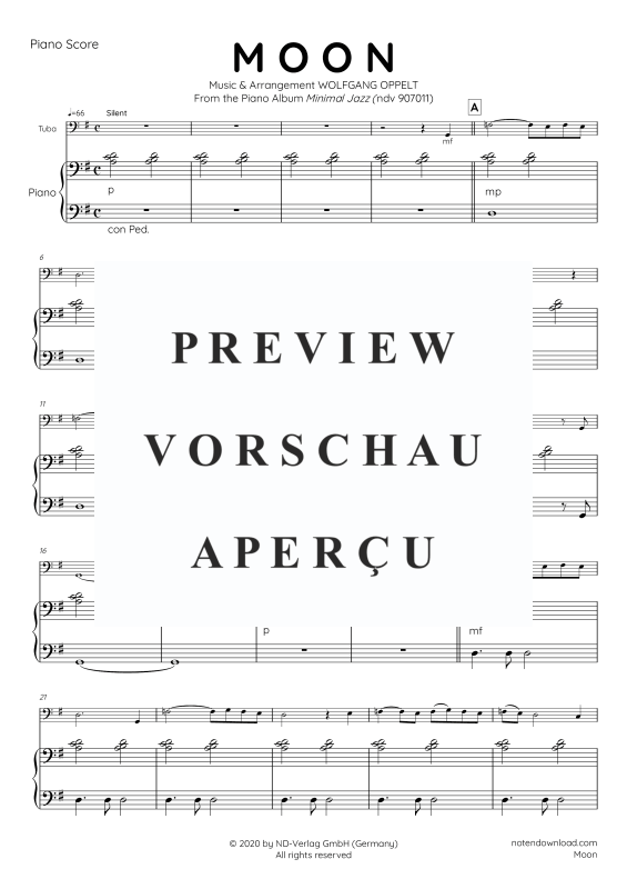 Produktgalerie: Seite 10 von 11 Moon, , Tuba und Klavier - E-Bass und Drum Set optional