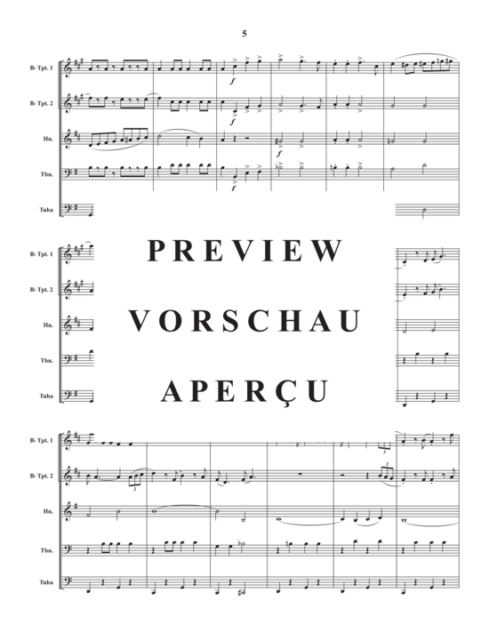 Produktgalerie: Seite 7 von 18 The Mad Major , , (Blechbläserquintett)