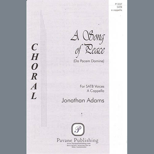 cover: A Song Of Peace (Da Pacem Domine), Jonathan Adams
