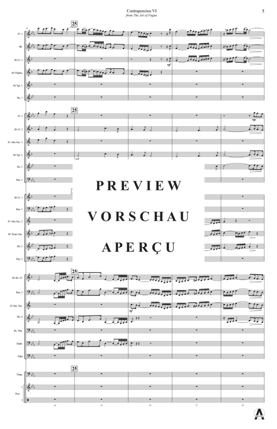 Produktgalerie: Seite 8 von 18 Contrapunctus 6 aus Kunst der Fuge , , (Concert Band)