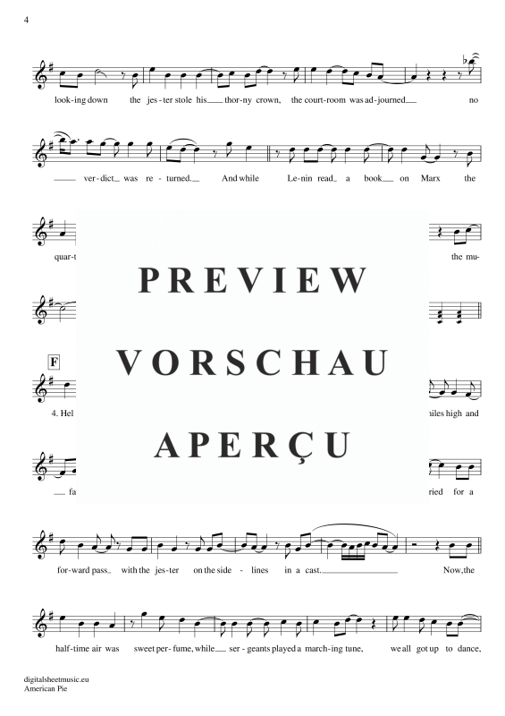 Produktgalerie: Seite 5 von 8 American Pie, Mc Lean, Don, (Oboe)