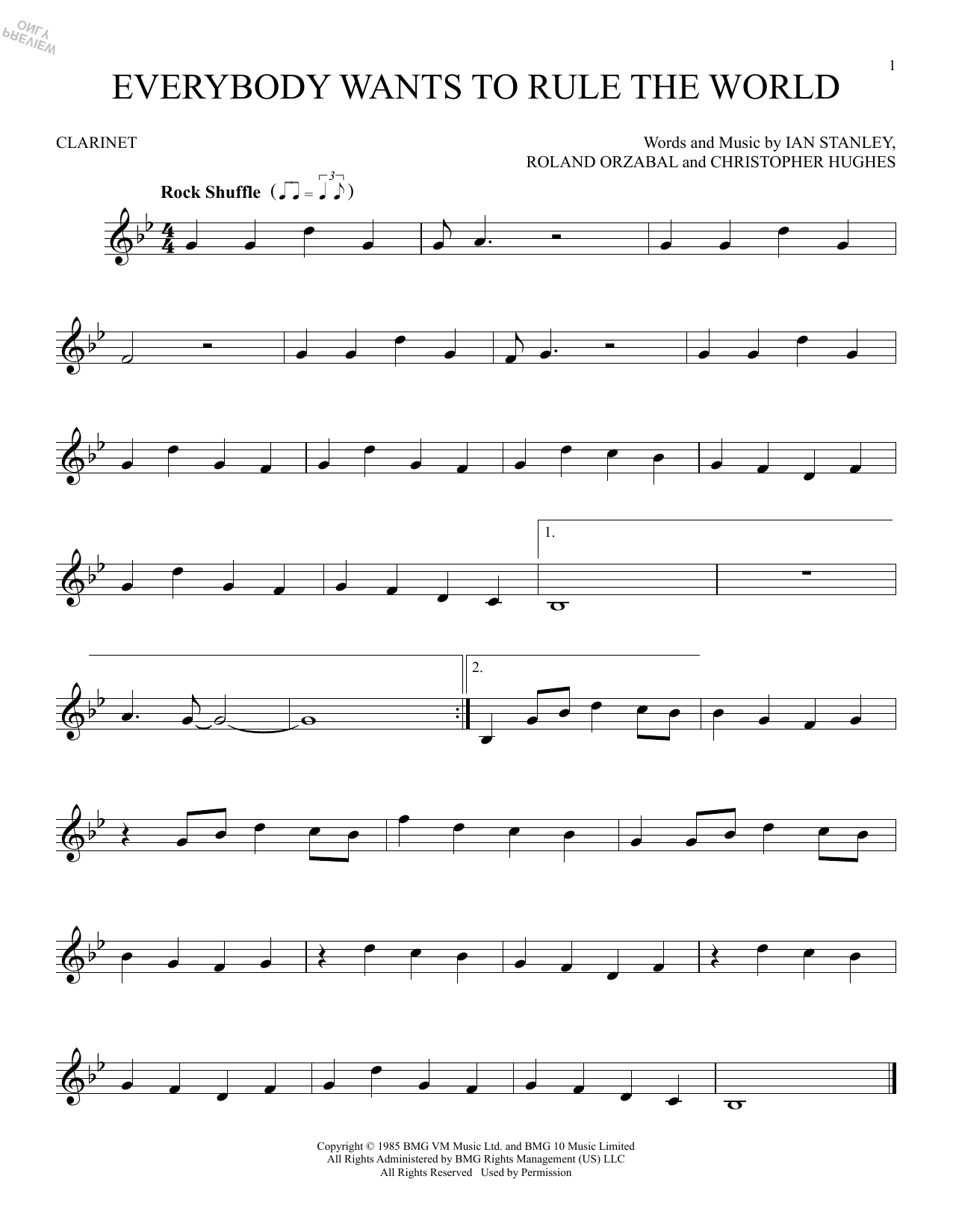 Product gallery: Page 1 of 1 Everybody Wants To Rule The World, Tears For Fears