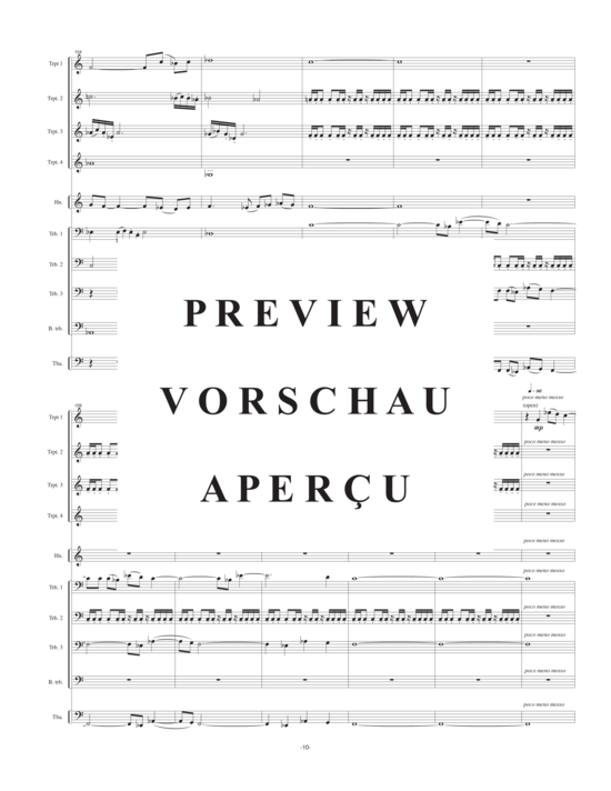 Product gallery: Page 13 of 21 Brom Bones (10-stimmiger Blechbläserchor) (4 Trompeten, 1 Horn, 3 Posaunen, 1 Bassposaune, 1 Tuba) , , )
