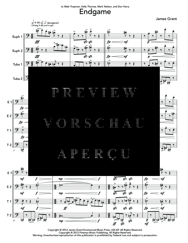 Product gallery: Page 5 of 11 Endgame, , (Tuba Quartett EETT)