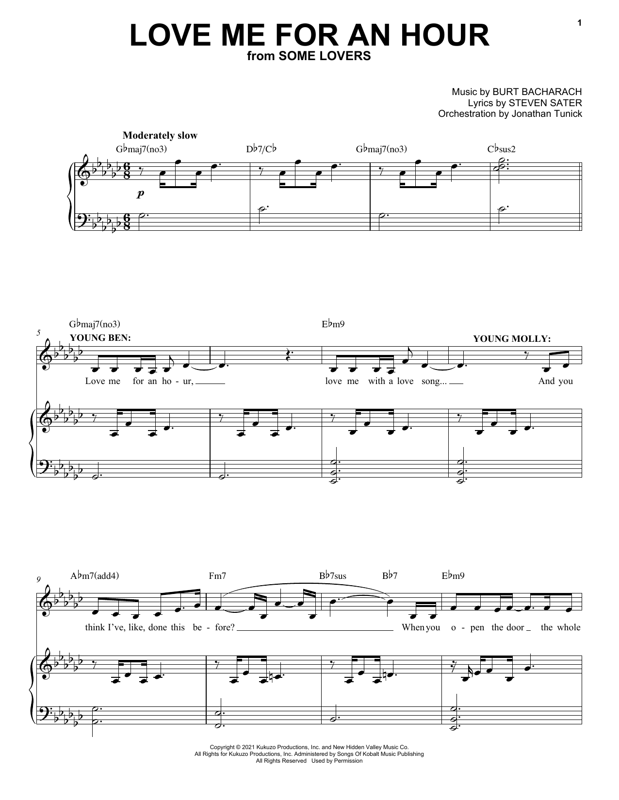 Produktbild zu: Love Me For An Hour (from Some Lovers)