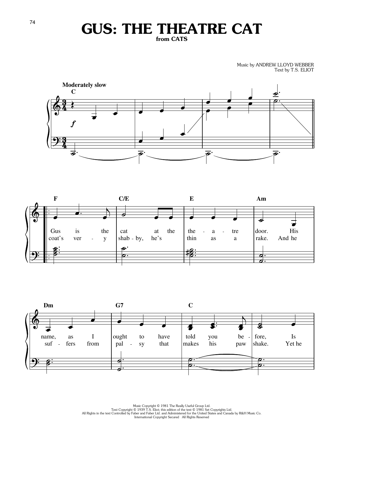 Produktbild zu: Gus: The Theatre Cat (from Cats)