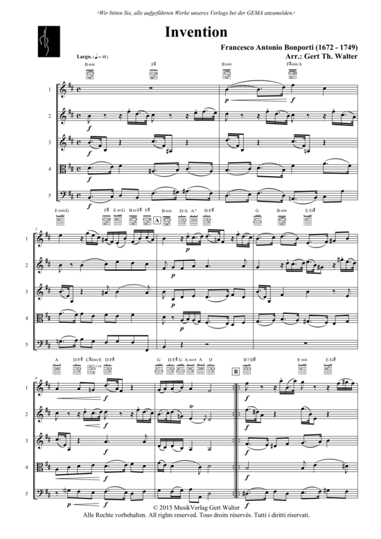 Produktbild zu: Invention Francesco Antonio Bonporti