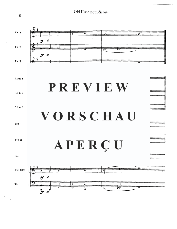 Produktgalerie: Seite 10 von 11 Old Hundreth, , Blechbläser Ensemble 10-stimmig