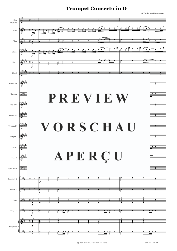 Produktgalerie: Seite 4 von 11 Trompetenkonzert D-Dur, , Concert Band und Solo Trompete in D