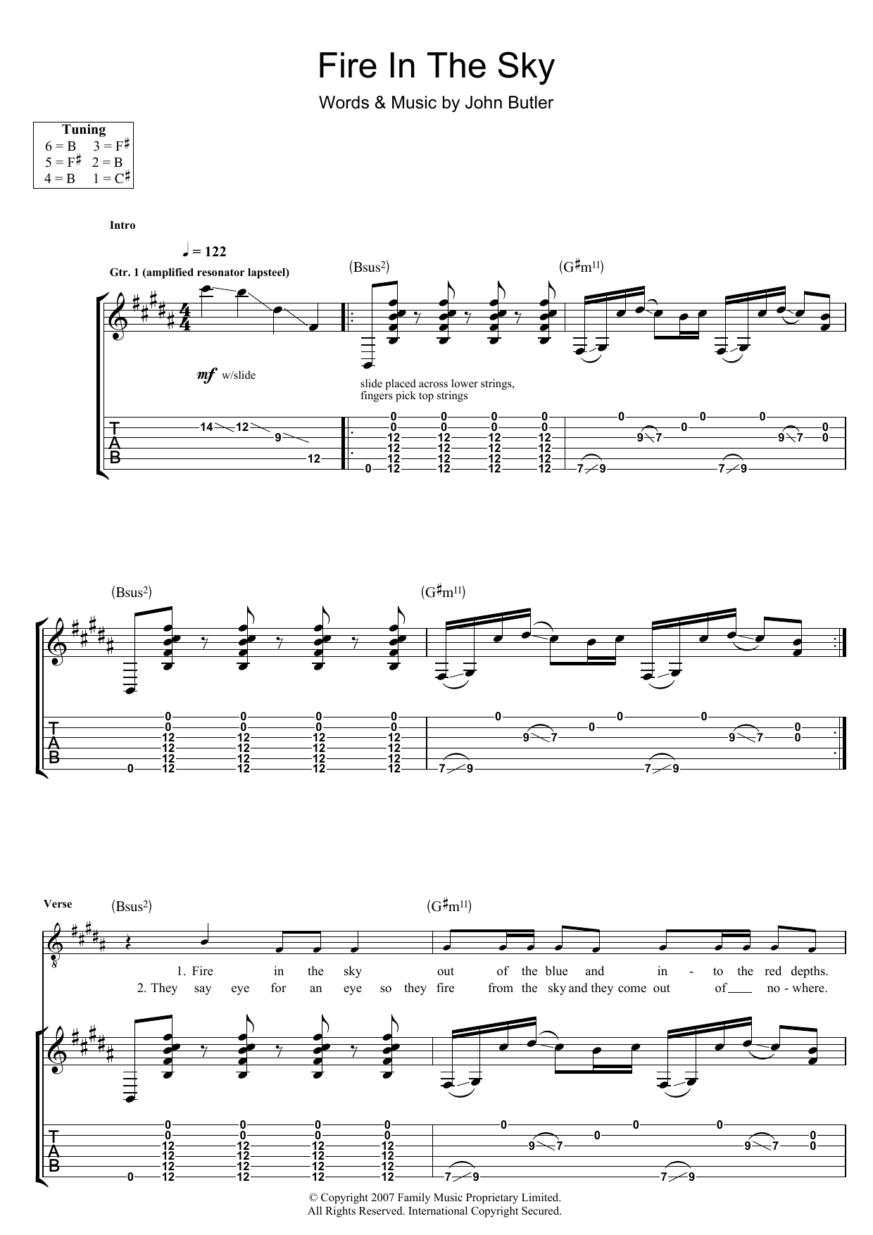 Produktgalerie: Seite 1 von 1 Fire In The Sky, John Butler, Gitarre