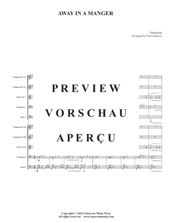 Produktgalerie: Seite 3 von 15 Away In A Manger , , (Doppeltes Blechbläserquintett)